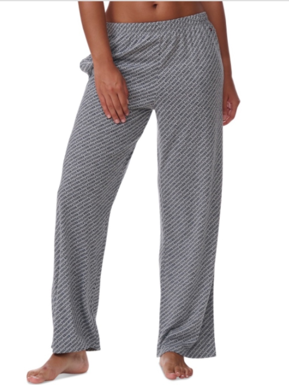Tommy Hilfiger Women's Elastic-Waist Pajama Pants - Diagonal Tommy Hilfiger - Picture 3 of 4